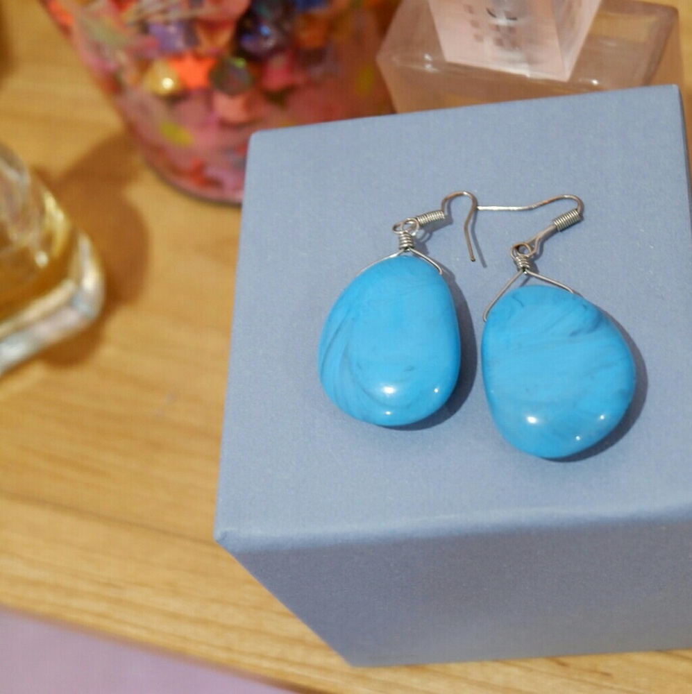 Handcrafted Turquoise Stone Earrings